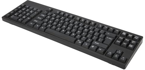MENDUNER Linkshänder Tastatur, Ergonomische Tastatur, 109 Tasten, Micro USB, Ergonomisches Layout, Plug and Play Bürotastatur für Business Accounting Designer