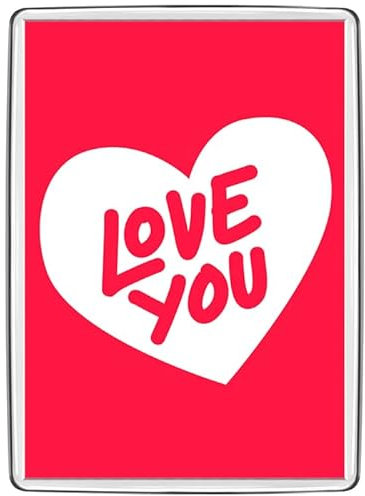 Pixly® Love You Fridge Magnet Large Jumbo Size Valentine Keepsake Novelty Refrigerator Magnets Gift for Boyfriend Girlfriend Him Her