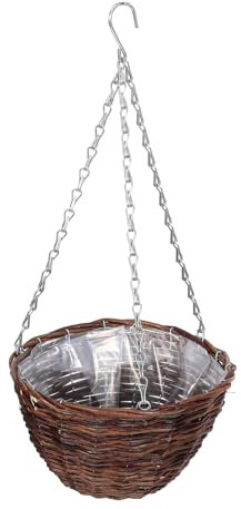 Kisangel Panier De Fleurs à Suspendre pour Plantes Panier Suspendu Décoratif Jardinière Intérieure Extérieure avec Chaîne