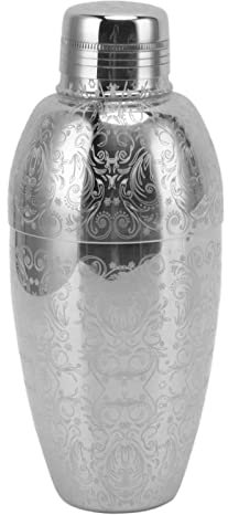 Vomeko Cocktail Shaker, Shaker de cóctel de acero inoxidable 304, herramienta de mezcla de bebidas, cóctel de estilo americano batidista de camareros para accesorios de bares (Aguafuerte)