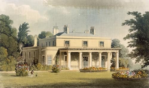 PSVDCTOO Vintage Malerei Poster Poster Wandbild Wimbledon Park Aus R. Ackermanns Repositorium of Arts by Hosmer Shepherd Drucke auf Leinwand für Home Dekoration 60x90cm