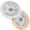 MOTHNUR 2 Stück Hygrometer Runde Hygrometer für Zigarrenkisten und Gitarrenkoffer Präziser Feuchtigkeitssensor für Optimale Lagerbedingungen und Instrumentenpflege