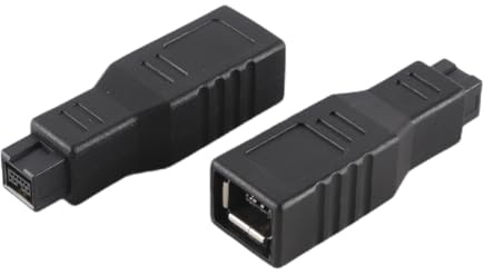 Ausi 2 PCS IEEE 1394 Typ FireWire 400 Zu 800 9 Pin Buchse Auf 6 Pin Stecker FW 800 Stecker Adapter
