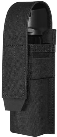 KRYDEX GEAR Tactical Flashlight Holster Adjustable Torch Carrier Multitool Case MOLLE Torch Pouch