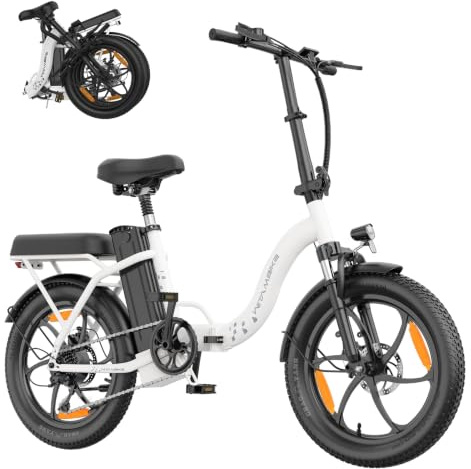 CHEEVALRY WITAMBIKE C16 E Bike Klapprad 20 Zoll für Herren Damen, 250W Pedelec, 48V 16Ah Akku bis 100 km, Fatbike Elektrofahrrad für Pendeln und Reisen, 7-Gang, Federgabel, Scheibenbremsen