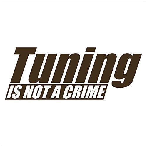 JINTORA - Autoaufkleber Tuning - Auto Aufkleber - is not a Crime - 210x80 mm - Auto Sticker Bus Fenster Heckscheibe Camper wetterfest Outdoor Sticker Auto Deko - Brown