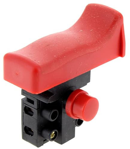 Parkside Ein-Aus-Schalter fa5-8/2md - Druckschalter, 2-Positionen, Hebel, Metallkontakt, normalerweise offen, IP44, Schwarz