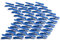 culiclean Mollette per Bucato – 40 Pezzi – Design Soft Clip – Mollette Panni Resistenti – Antisegno per Bucato – Colori Assortiti – classic blue-bianco