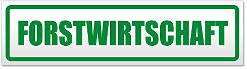 Kiwistar Forstwirtschaft Magnetschild Schild magnetisch - 30cm Grün - Magnetfolie für Auto PKW Kfz