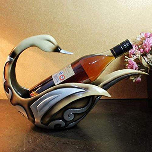 WEI-LUONG Holders Sale Of Home Decoration Accessories Garden Style Duck Wine Rack, Rack Decoration Resin/Rack Wine Racks