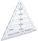 60 Grad gleichseitiges Dreieck Quilting Lineal Acryldreieck Hochtransparent Original Scale Schneidermacher Lineal für Quilten