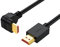 CABLEPELADO Cable Hdmi ethernet acodado | contactos Dorados | Audio | Soporte Multifuncional | Alta definición | Angulo 270º | Compatible PC, PS4, PS5, Xbox, Smart TV | Negro (0.5 m)