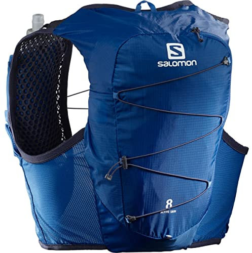 Salomon Active Skin 8 Set Unisexe Gilet d'Hydratation avec 2 bouteilles souples (500ml), Running, Course à Pied, Randonnée et Marche