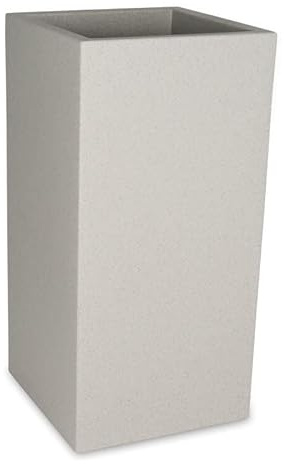 DECORAS Pflanzkübel Kunststoff Blumenkübel - Farbe: terrazzo - robuster, UV-beständiger, wetterfester & frostsicherer Blumentopf für den Garten - TÜV-geprüfte Qualität…