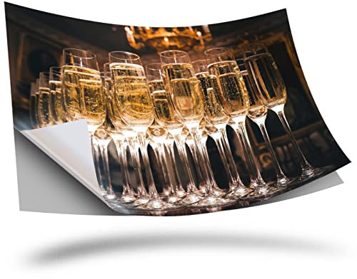 1 x Vinyl Sticker A3 Rectangle Shape 420x297mm - Champagne Glass Celebration Art Print Decal Laptop Tablet Luggage Car Wall Fridge Door Sticker #2520