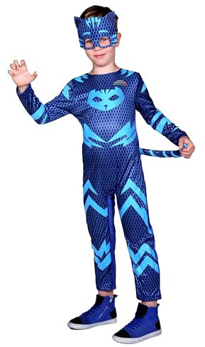 Ciao- Gattoboy Catboy costume travestimento bambino originale PJ Masks Superpigiamini (Taglia 3-4 anni) con maschera