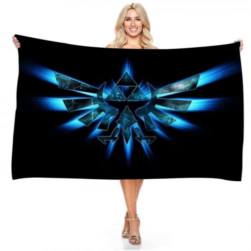 IMFLY Legend of Zelda Badetuch,Strandtuch Link Arrow,Handtuch Badelaken Strandlaken Strandtuch,kinderhandtuch,Badelaken Schnell Trocknend (D,100x200cm)