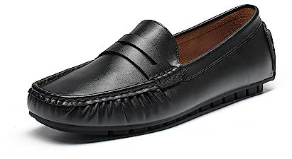 DREAM PAIRS Damen Loafer Bequeme Mokassins Slippers Damen Frauen Halbschuhe Faltbarer Klassischer Pennyloafer Schwarz SDLS2313W-E Größe 40 (EUR)