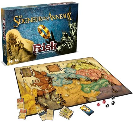 Winning Moves - Risk Herr der Ringe - Gesellschaftsspiel - Brettspiel - Französische Version