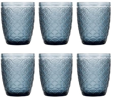Bidasoa Blue Moon Set 6 Vasos Bajos Vidrio 24cl