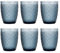 Bidasoa Blue Moon Set 6 Vasos Bajos Vidrio 24cl