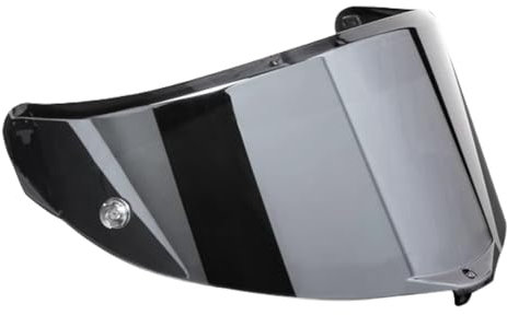Guajiro - Visiera RACE 3 | compatibile con AGV Pista GP RR - Corsa R - Veloce S | Protezione UV e Antigraffio | Compatibile con Pinlock e Tear Off | Policarbonato di Alta Qualità (Argento)