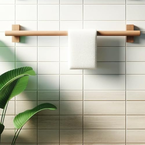 Toalleros de Madera para Baño, Toallero de Baño de Diseño Escandinavo-Elegancia Minimalista. Fabricación Artesanal