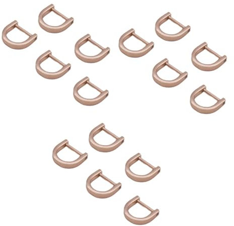 STOBOK 30 STK Puppenhaus Miniaturglas Gepäckzubehör leathercrafting bootszubehör motorboot Leder Geldbörse Ledergeldbörse Schraube d Schnalle abnehmbare D-Schnalle Metall runde Linie