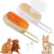 Steamy Cat Brush,2 Stücke 3-in-1-Dampfbürste für Katzen Katzenbürste mit Dampf Hundebürste Haustierbürste Haustier Bürsten Selbstreinigende Zupfbürste, Für Katzen Hunde Massage