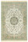 Teppich Boss - Orientalischer Samt-Teppich mit Fransen Antik Nain Ivory Grün, Größe:95x140 cm