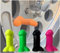 Funny Penis Valve Stem Caps 4 Stück Abdeckbolzen Auto Rad Reifen Luftventilschaft Kappen Abdeckung Zubehör Reifenventilkappen Ventilkappen Autoventil für LKWs Fahrräder Motorräder (rot)
