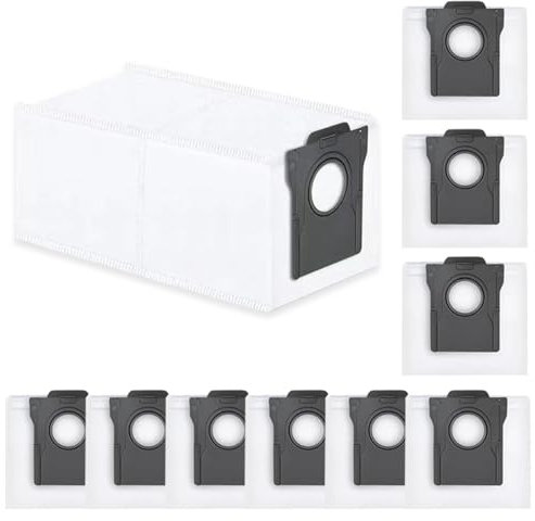 SpeHiate 10 Sacchetti Polvere di Ricambio per Dreame L10s Pro Ultra Heat/ L10s Ultra Gen 2/ X40 Ultra/ L40 Ultra/ X30 Ultra/ X50 Ultra Complete/Mova E30 Ultra Aspirapolvere Robot
