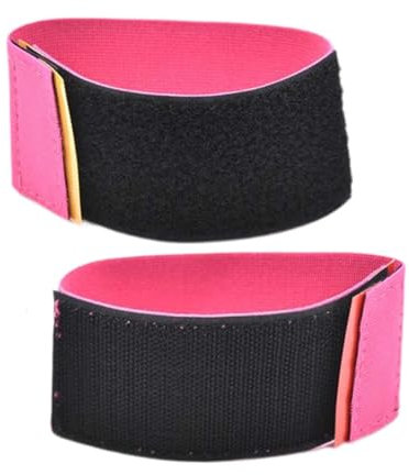 Harilla 2X Gymnastik Klebe-Zehen Gymnastikbänder Füße zusammen Vielseitig verstellbar Beinkraft Trainingsgerät für Yoga, Rose Rot