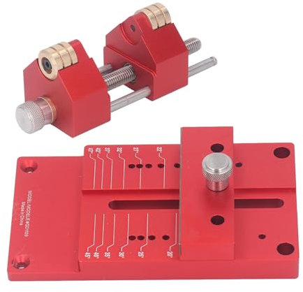 Chisel Sharpening Kit, Honing System, 15 to 45 Degree Angle Fixture and Gauge, Aluminum Alloy Chisel Sharpening for Chisels and Planes, Chisel Honing Tool, #111