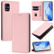 DENDICO Cover per Samsung Galaxy A51 4G, Custodia in PU Pelle Portafoglio con Blocco RFID, Chiusura Magnetica Cover per Samsung A51 4G, Rosa
