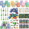 Zaxiva 90PCS Gadget Dinosauri Compleanno Bambini, Regalini Fine Festa Compleanno Bambini, Kit Festa Dinosauri Compleanno con Sacchetto Regalo, Pensierini Compleanno Bambini Dinosauri