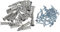 MUCKLILY 200st Schrauben Beton Trockenbau Sperrholz Aufkleber Konstruktion Bausatz Zementanker Wandstecker Reparatur Ziegellochfüller Hängend Wandanker-set Kreis Silver Zinklegierung