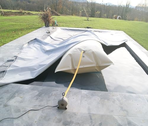 POOLCO Coussin Gonflable d'hivernage Piscine Flot'Up Sup - LG 4m, Diamètre 1m - pour bâche Couverture de Piscine LG 5m