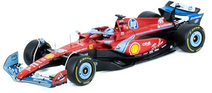 Auto Burago F1 Ferrari Sf-24 Edizione Miami GP Scala 1:18 Leclerc #16