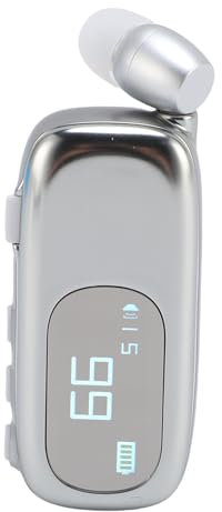 Plyisty Versenkbares Drahtloses Headset, HD -Reduktionsclip auf Headset für das Geschäft (Elektroplattiert hell Silber)