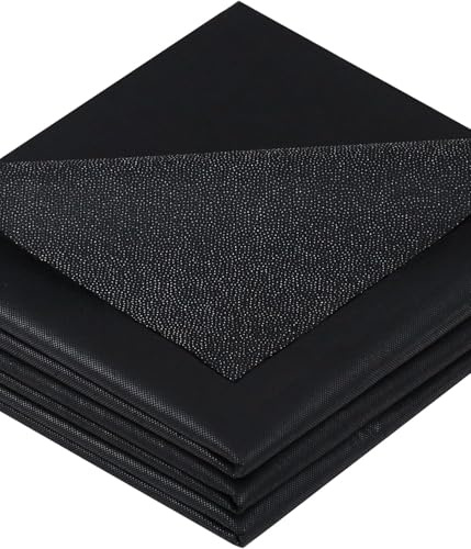 KOVSGQ Entretela Termoadhesiva Entretela Adhesiva Plancha 5x1m Fliselina Fusible de una Cara 35g/m² Negro Tela Entretela para Planchar de Costura para Planchar Arrugas y Reforzar la Ropa