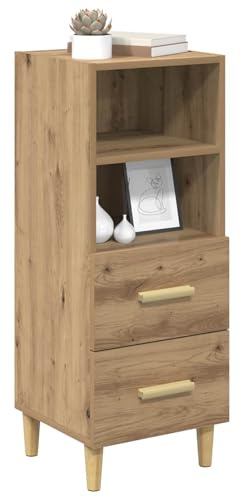vidaXL Sideboard Artisan oak 34 x 34.5 x 90 cm Engineered wood, Living Room, Modern Rectangular Sideboard, Multi-Purpose Wooden Cabinet, Stylish Storage Furniture for Household Use