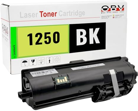 OBV TK-1250 Toner kompatibel zu Kyocera ECOSYS MA3500fx MA3500x MA3501wfx PA3500wx PA3500x Plus ca. 3.000 Seiten Schwarz