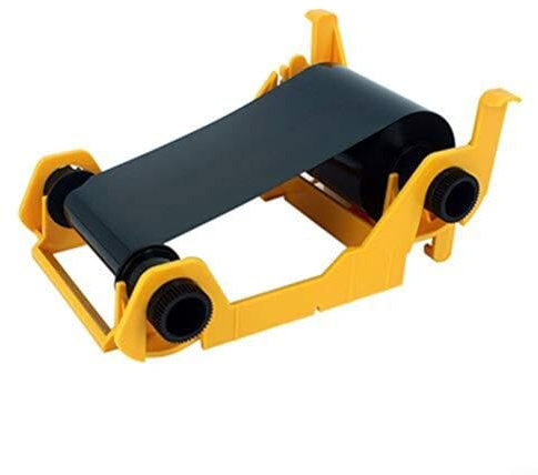 GLFLOW Farbband für Kartendrucker, schwarzes einfarbiges Farbband 800033-301 für Zebra ZXP3 ZXP Serie 3 Kartendrucker, Ergiebigkeit 200 Karten