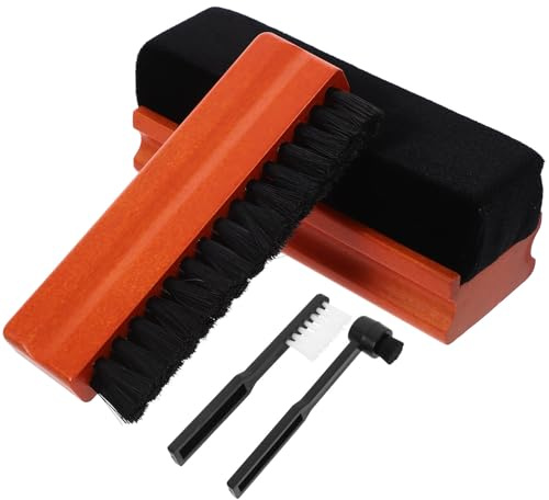 Zerodeko Record Brush and Vinyl Cleaner Kit with Lint and Pp Materials for Gentle Care of Phonographs and Cd/dvd Players