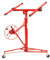 EBERTH Plattenheber für Trockenbau, 1-Mann Bedienung, 140-330 cm Arbeitshöhe, 68 kg Traglast, 290 cm Lastarmbreite, Rigips Plattenheber, Lenkrollen, 2 verstellbare Lastarme, Plattenheber Trockenbau