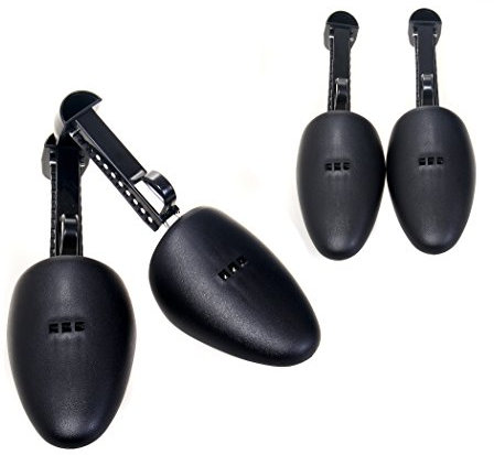 TUKA-i-AKUT [2 paia] Unisex Tendiscarpe plastica regolabile, Taglia S: 34-41 EU, Nero, TKB6003-brown-F-2x