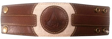 Assassins Creed Origins Armband mit geprägtem Wappen, Einheitsgröße, Hellbraun, (Wb100129Ace) Schlüsselanhänger, 10 cm, Braun