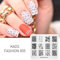 KADS Maniküre Stempelschablonen Nail Art Plates Stamping Nagel Bildstempel Schablone Metallplatten Nagel Tattoo (FASHION 005)