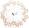 JYCRA Rose Gold Geometric Metal String Lights,9.8ft 20LED Minimalist String Lights Decorative Fairy Lights for Living Room,Party,Wedding,Garden (Battery Powered)